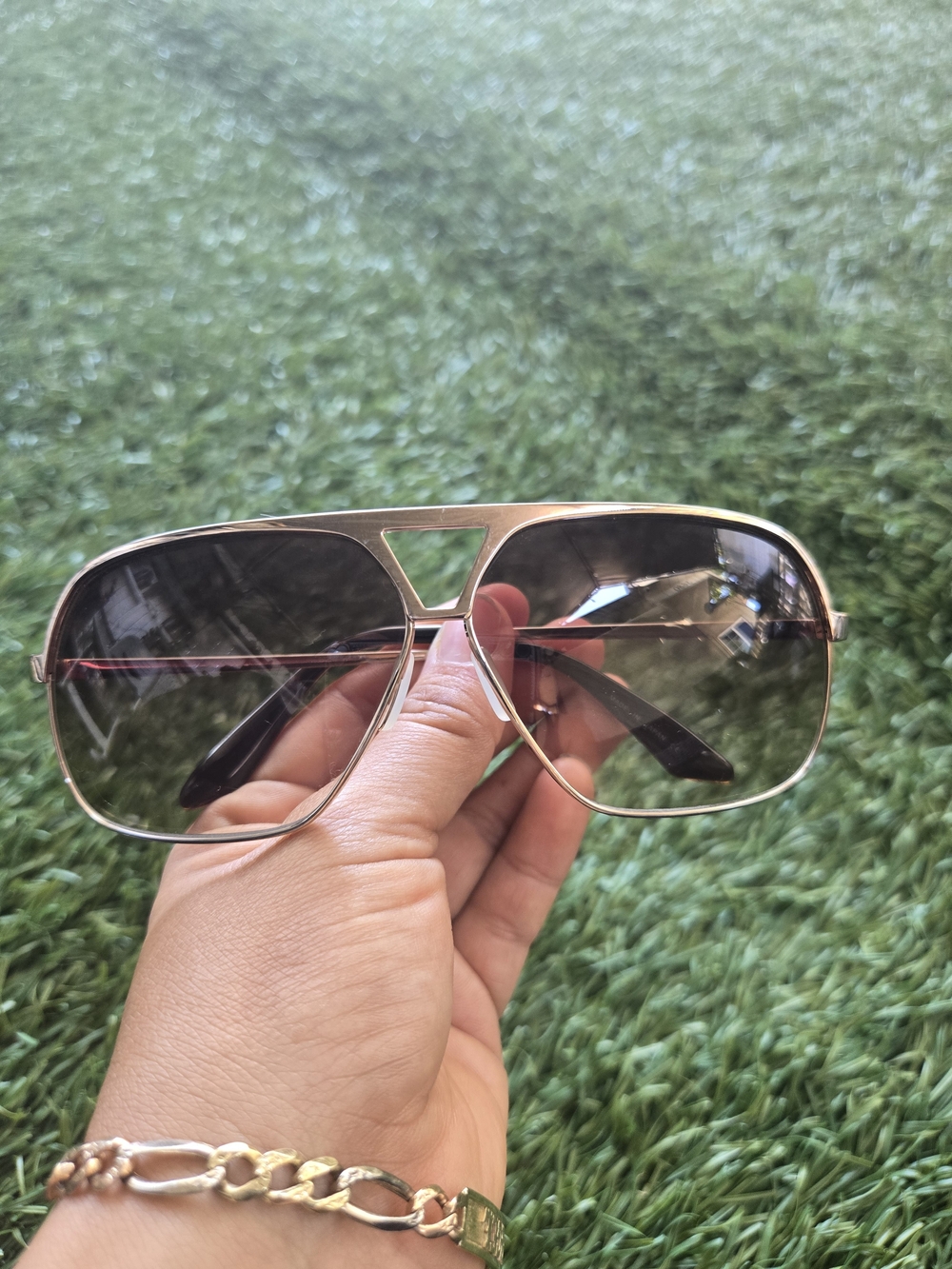Authentic Vintage Dita "Pusher" Beta T Aviator Sunglasses.